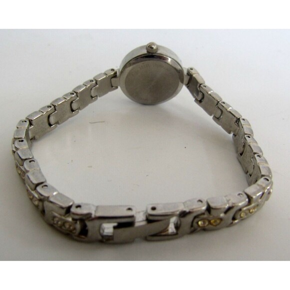 Gloria Vanderbilt Ladies Wrist Watch Vintage Rhinestone Bezel Bracelet Quartz - Picture 6 of 10